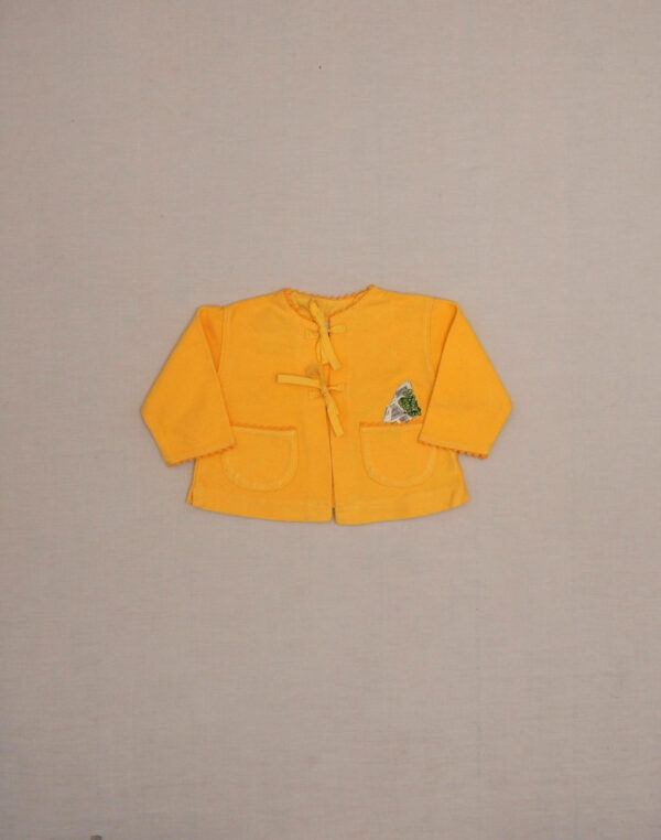 Cardigan brodé plante