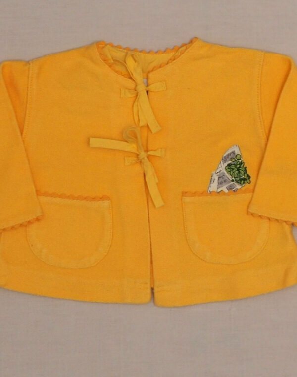 Cardigan brodé plante