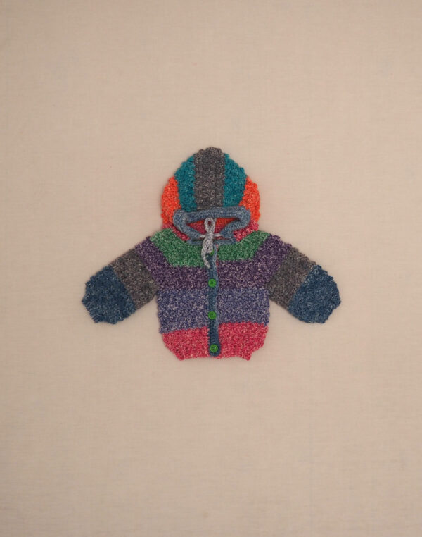 Cardigan popcorn multicolore