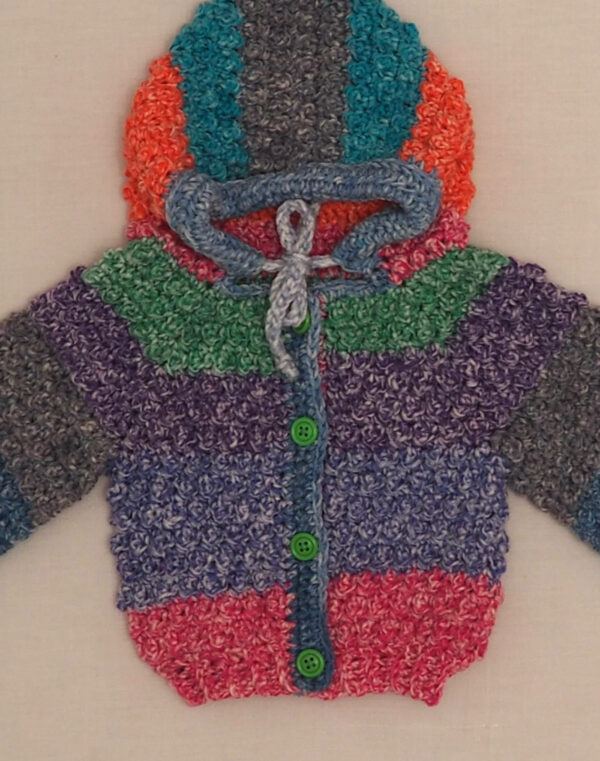 Cardigan popcorn multicolore