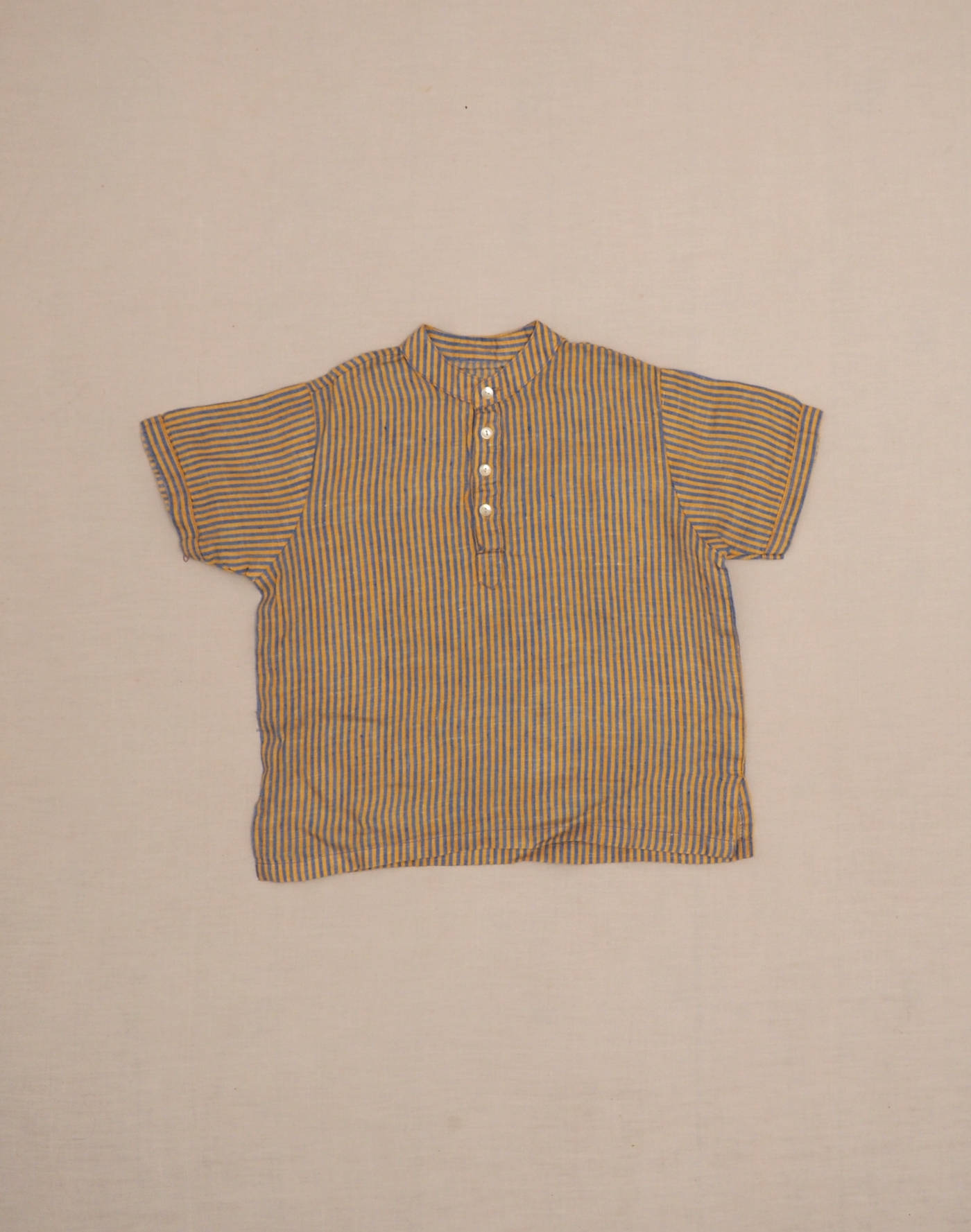 Hand-sewn fine stripes blouse