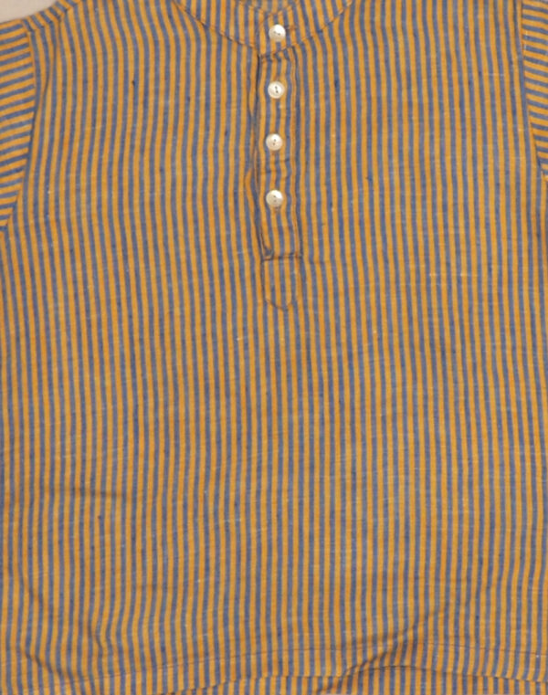 Chemisette fines rayures cousue main