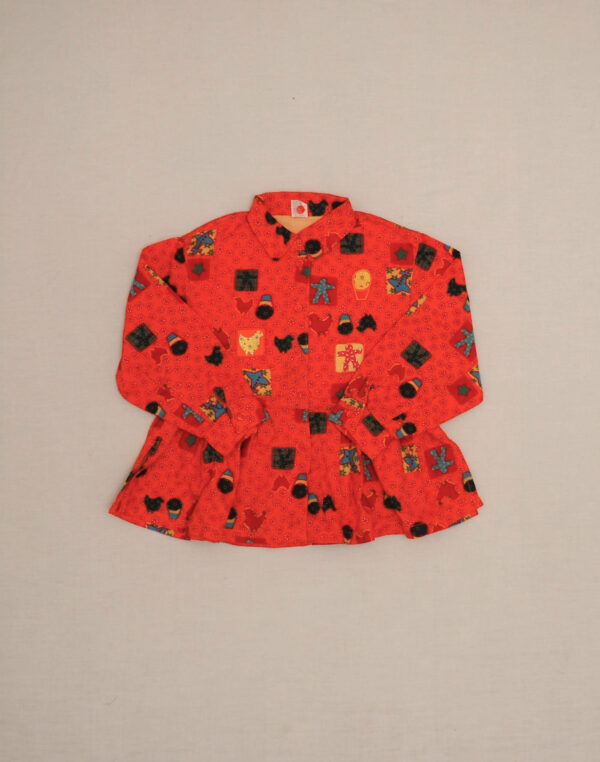 Chemise doublée à motifs