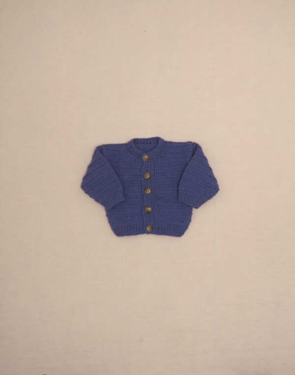 Cardigan lavande fait main