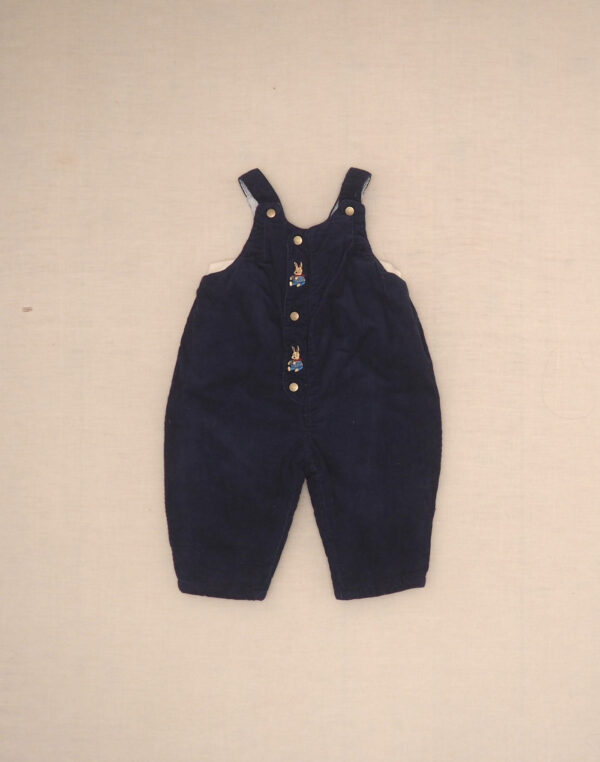 Salopette velours molletonné lapins