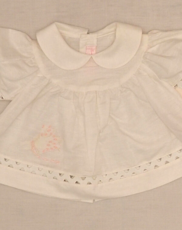 Embroidered openwork blouse