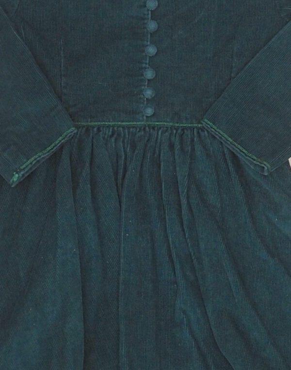 Robe velours émeraude 7 ans