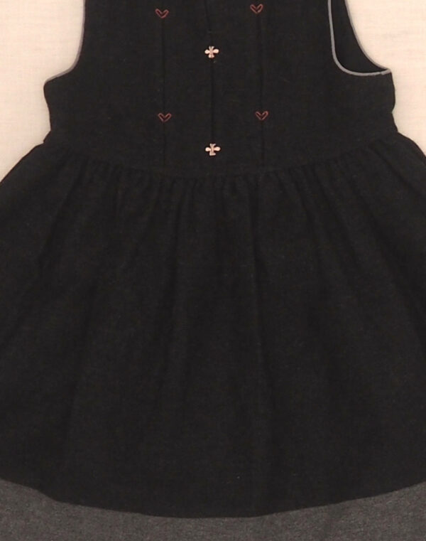 Robe chasuble brodée coeurs