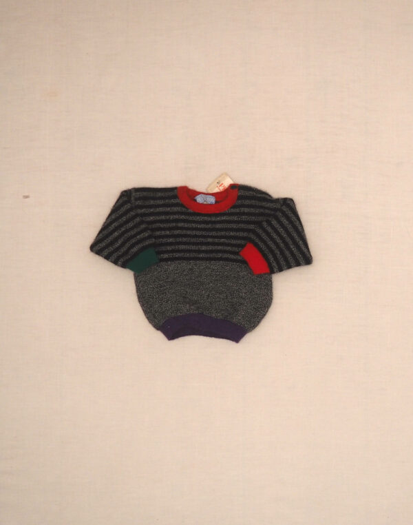 Pull rayé bords contrastants