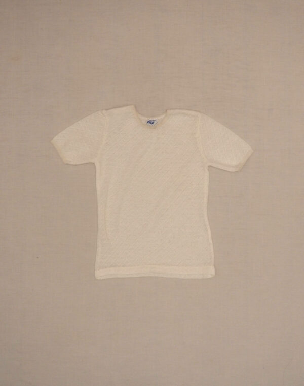 Pointelle mesh T-shirt 8 years