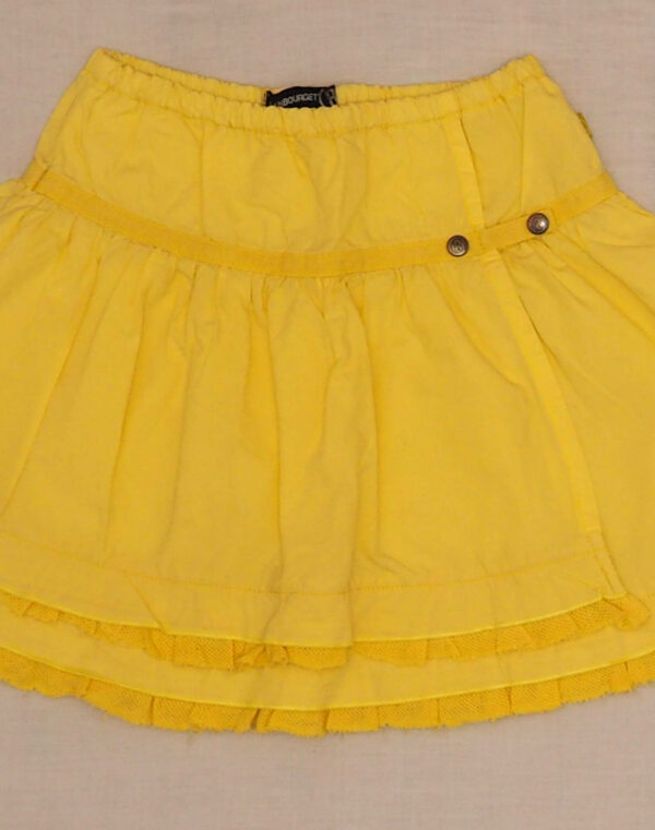 Jupe jaune à volant
