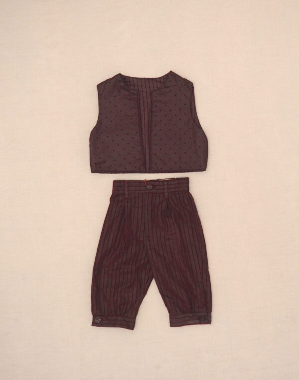 Ensemble pantalon et veston prune