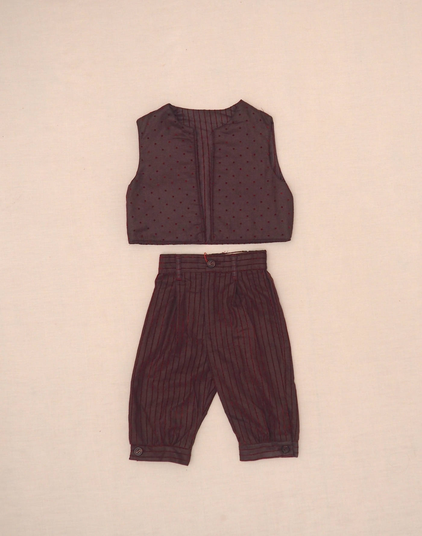 Ensemble pantalon et veston prune