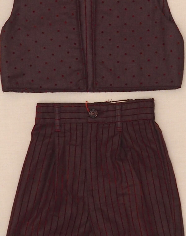 Ensemble pantalon et veston prune