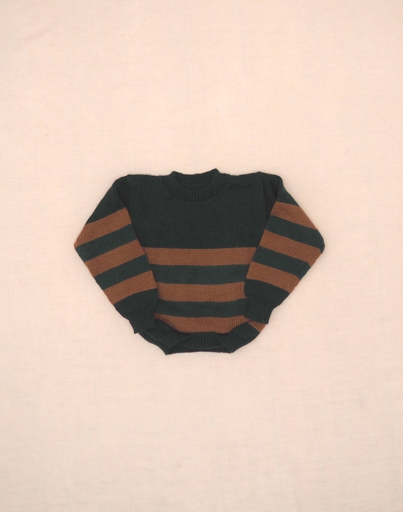 Pull rayé fait main