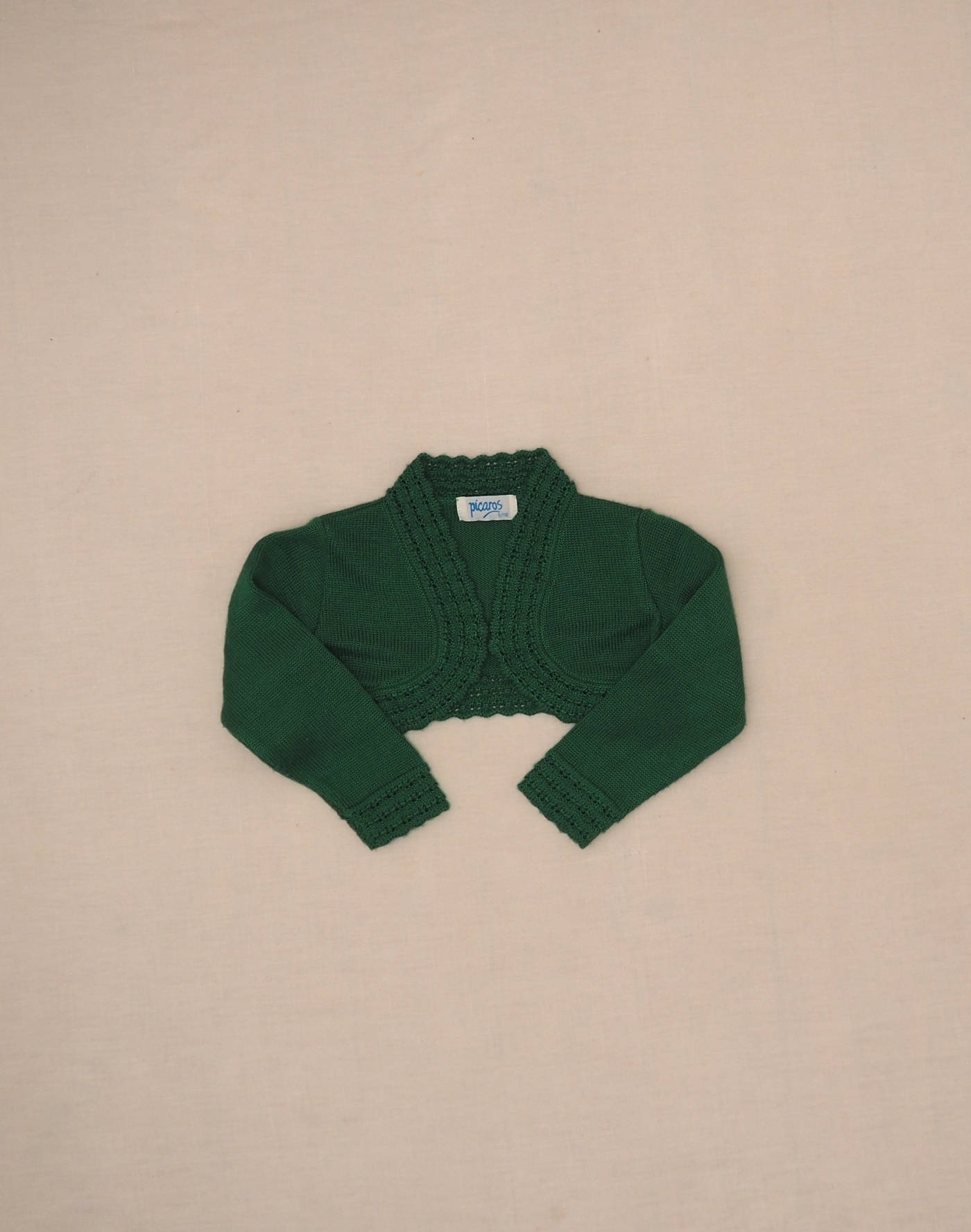 Cardigan boléro vert
