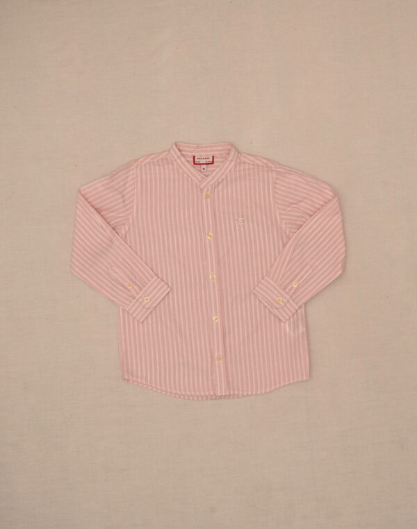 Pink striped shirt