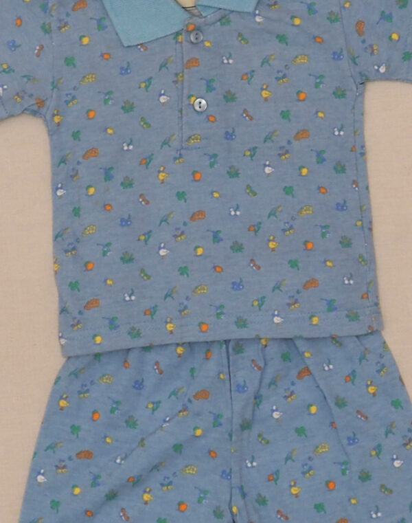 Ensemble polo & short à petits motifs