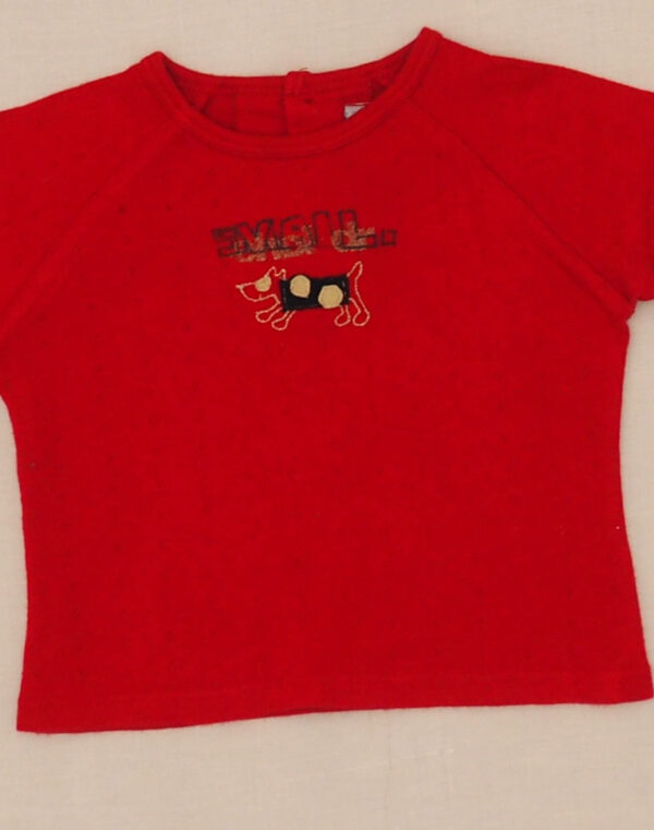 Pointelle small dog T-shirt