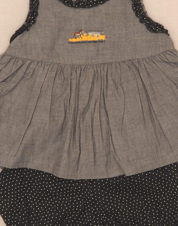 Ensemble robe & bloomer petits pois