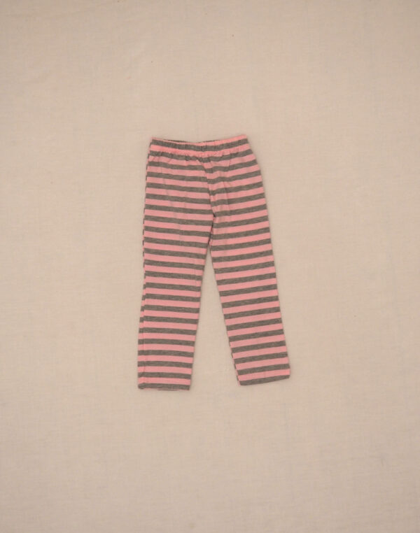 Legging rayé rose