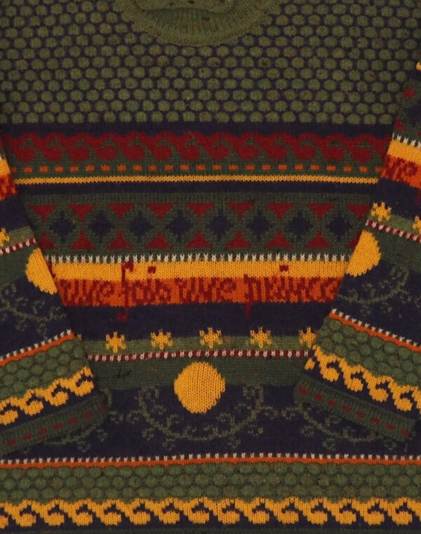 Pull jacquard col montant