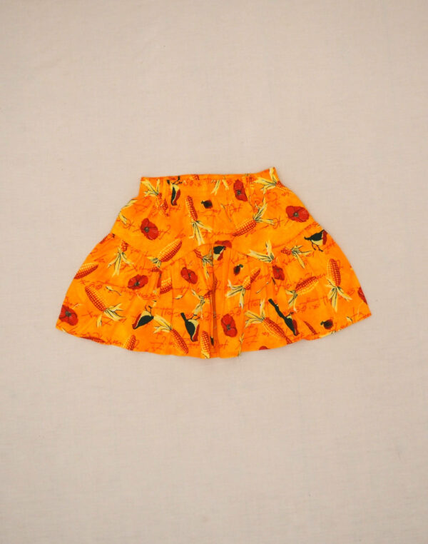 Jupe imprimé coquelicot