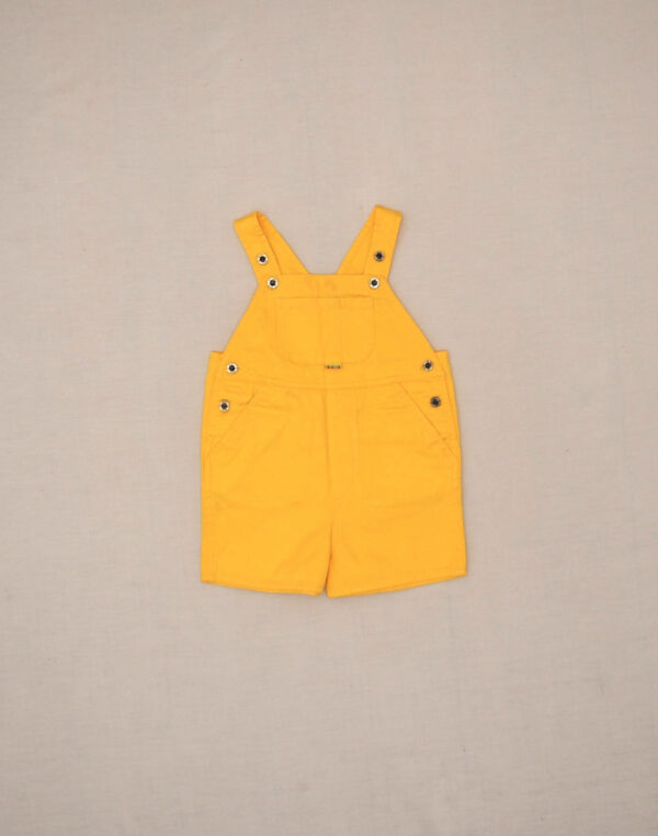 Salopette short jaune soleil
