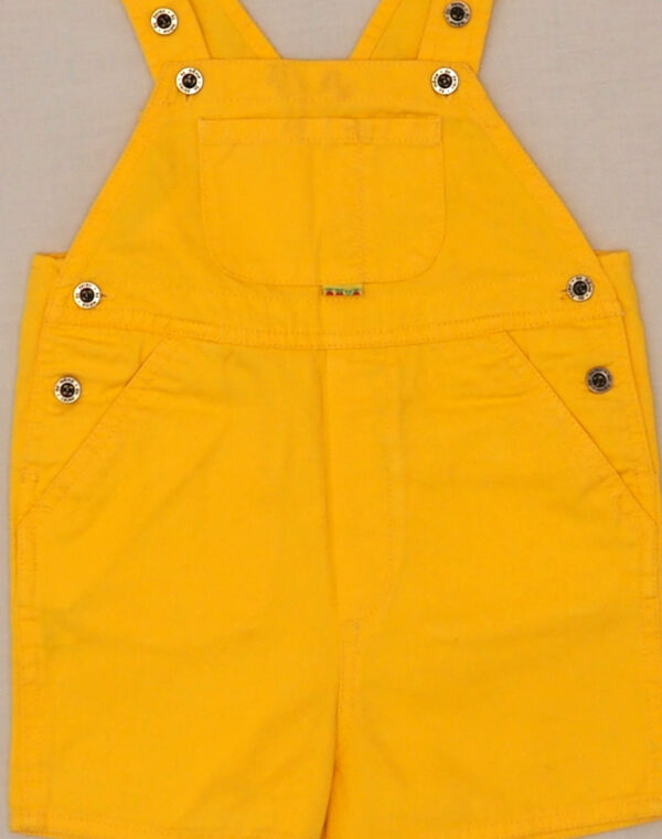 Salopette short jaune soleil