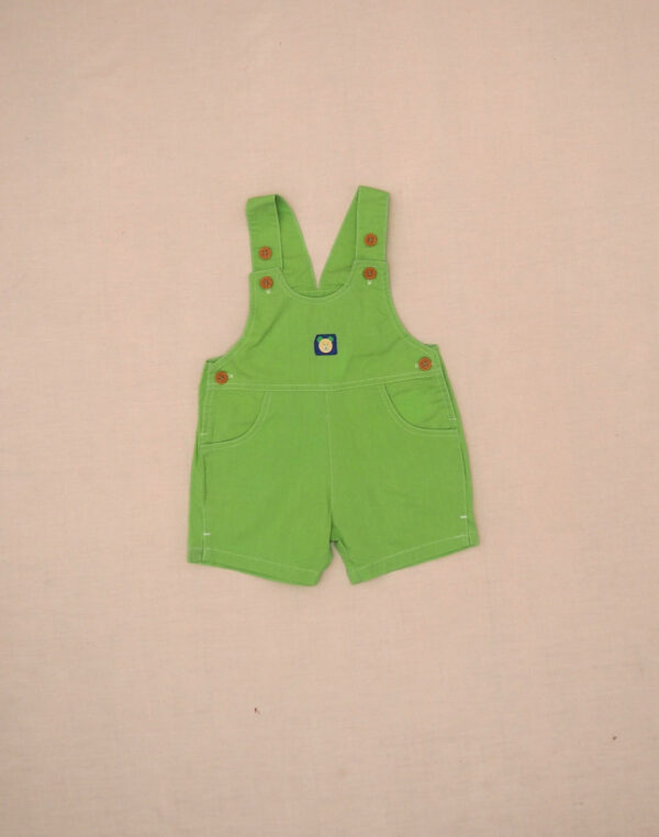 Salopette short vert pomme