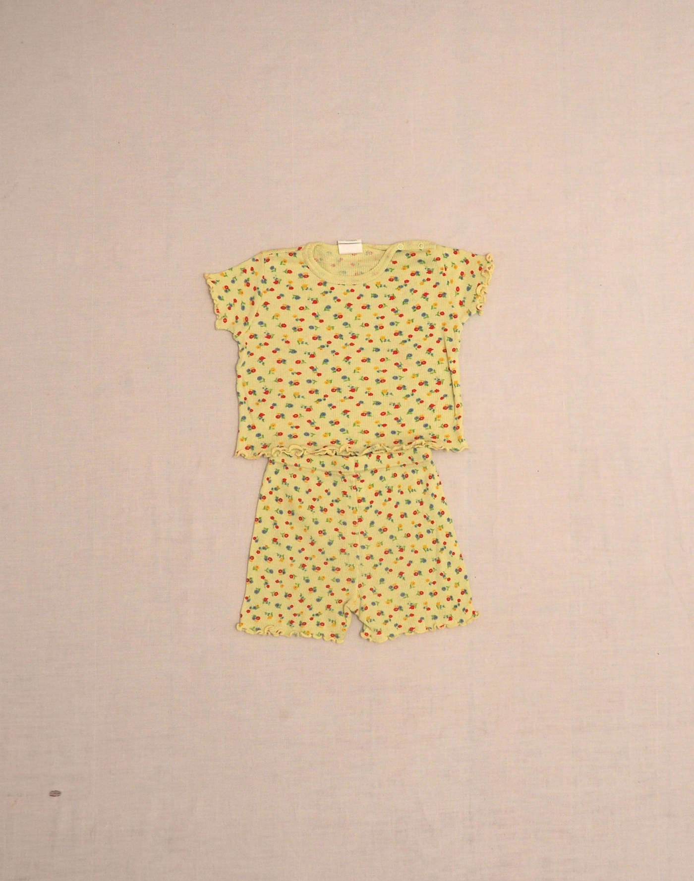 T-shirt & shorts set in floral jersey