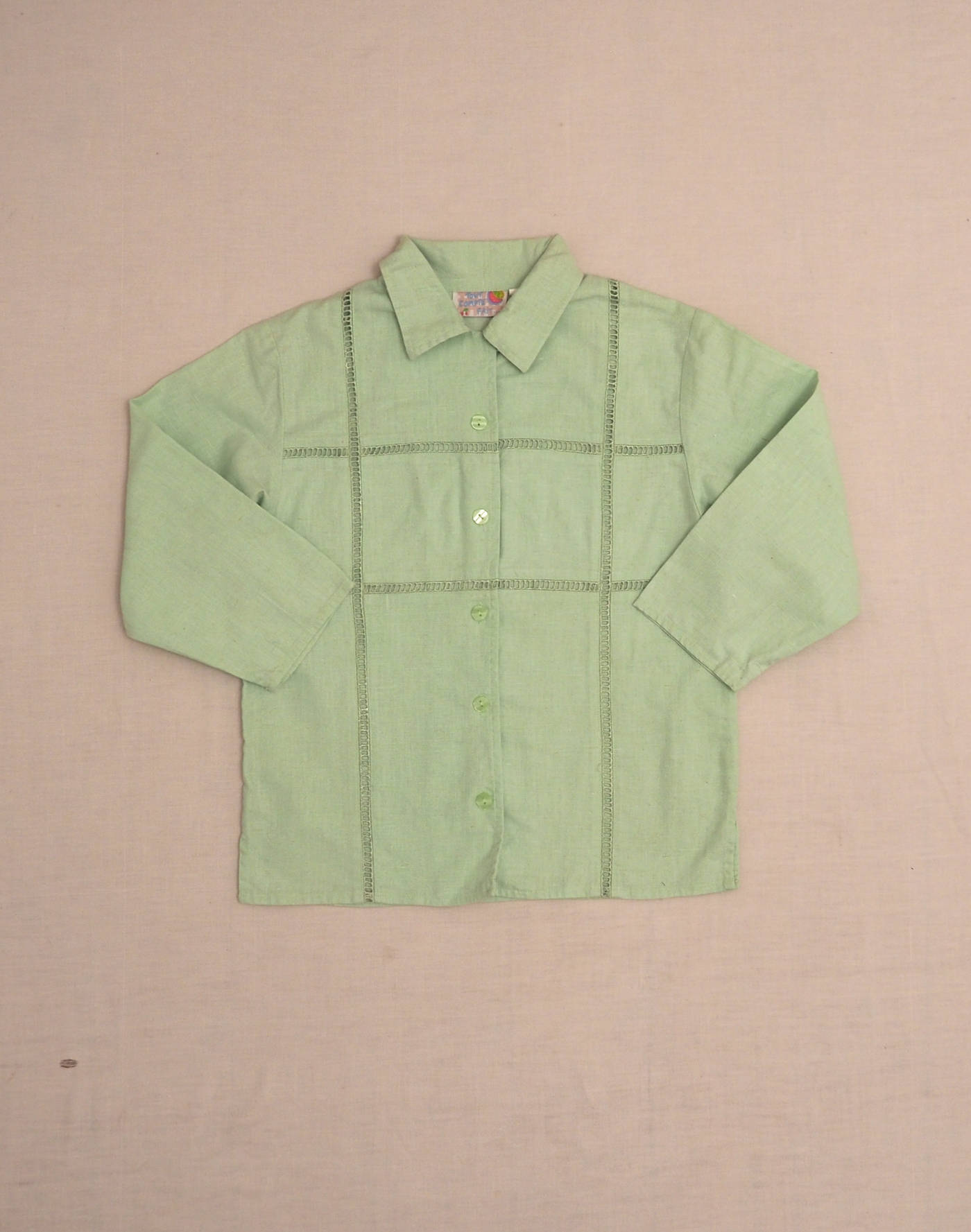 Linen & cotton openwork shirt 6 years