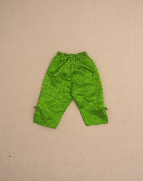 Pantalon en satin brodé