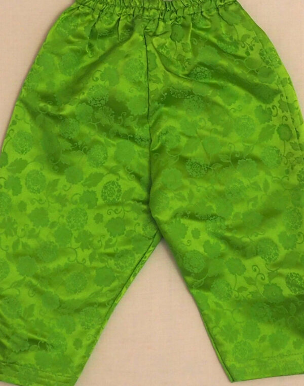 Pantalon en satin brodé