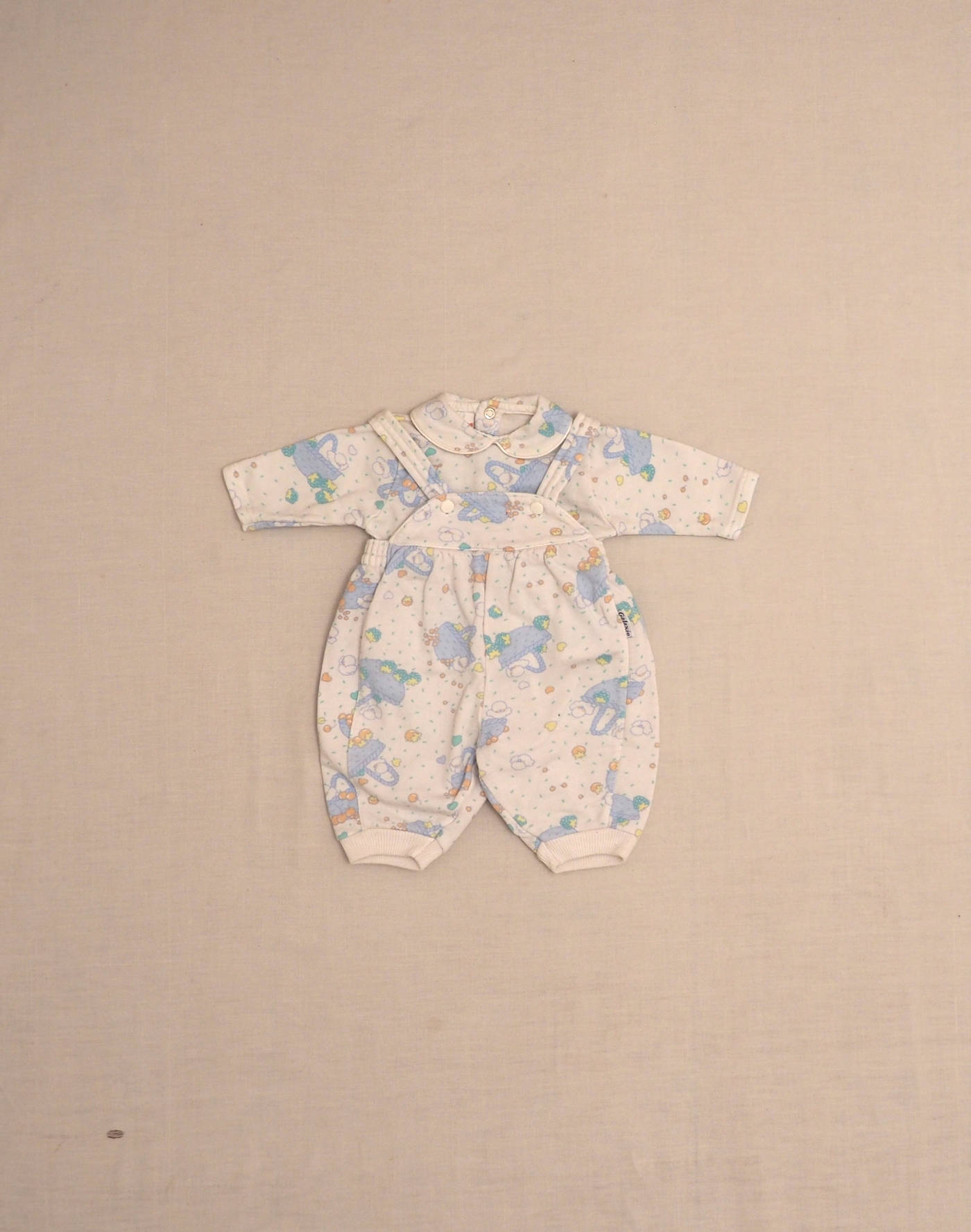 Ensemble salopette & blouse paniers