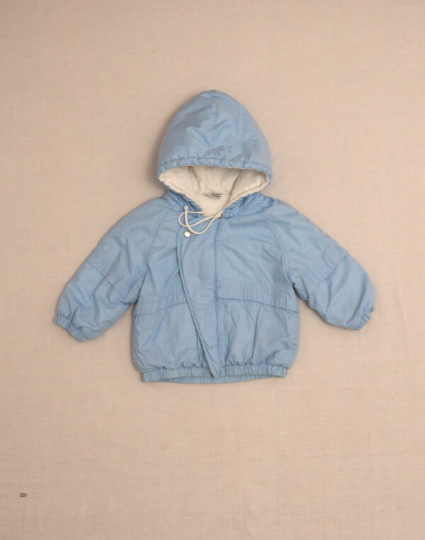 Blue hooded jacket