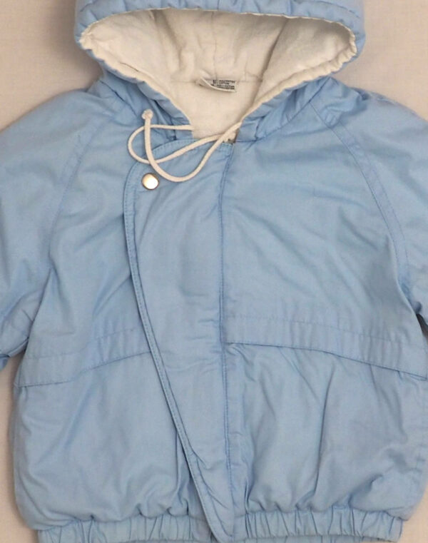 Blue hooded jacket