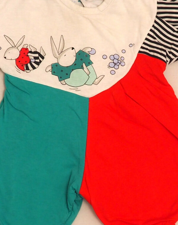 Combinaison molletonnée lapins