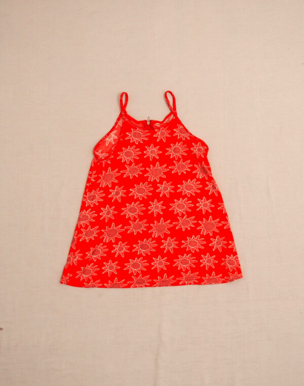 Star print strapless dress