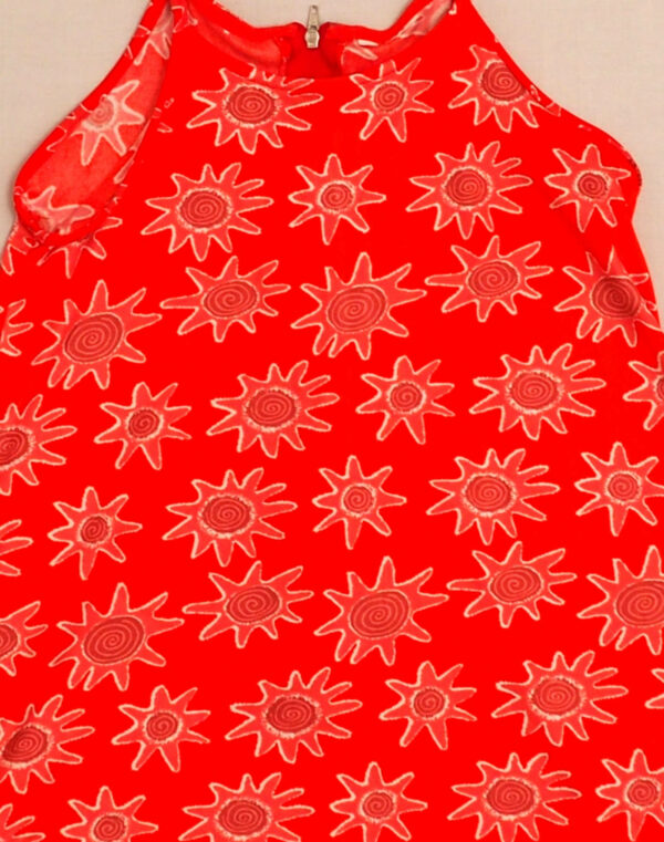 Star print strapless dress