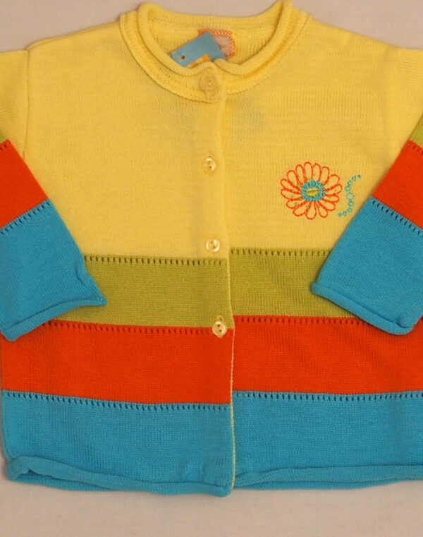 Multicolored embroidered cardigan