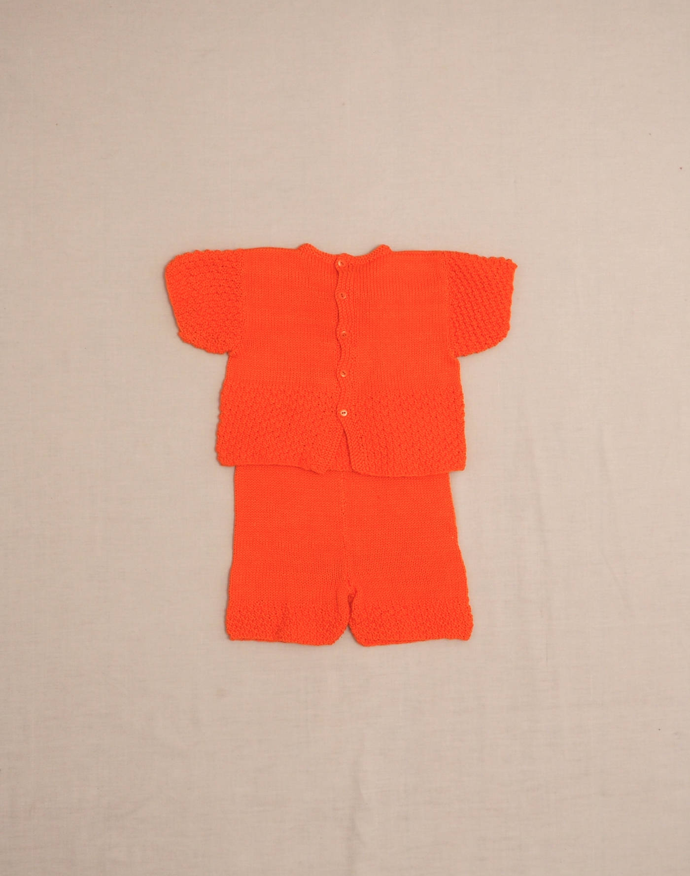 Ensemble short & chemisette tricotés main