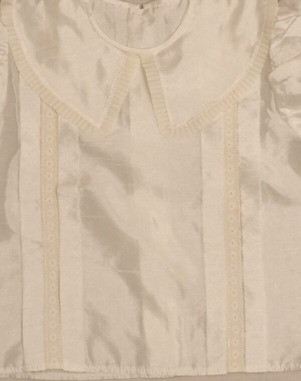 Satin blouse with large collar 6 years