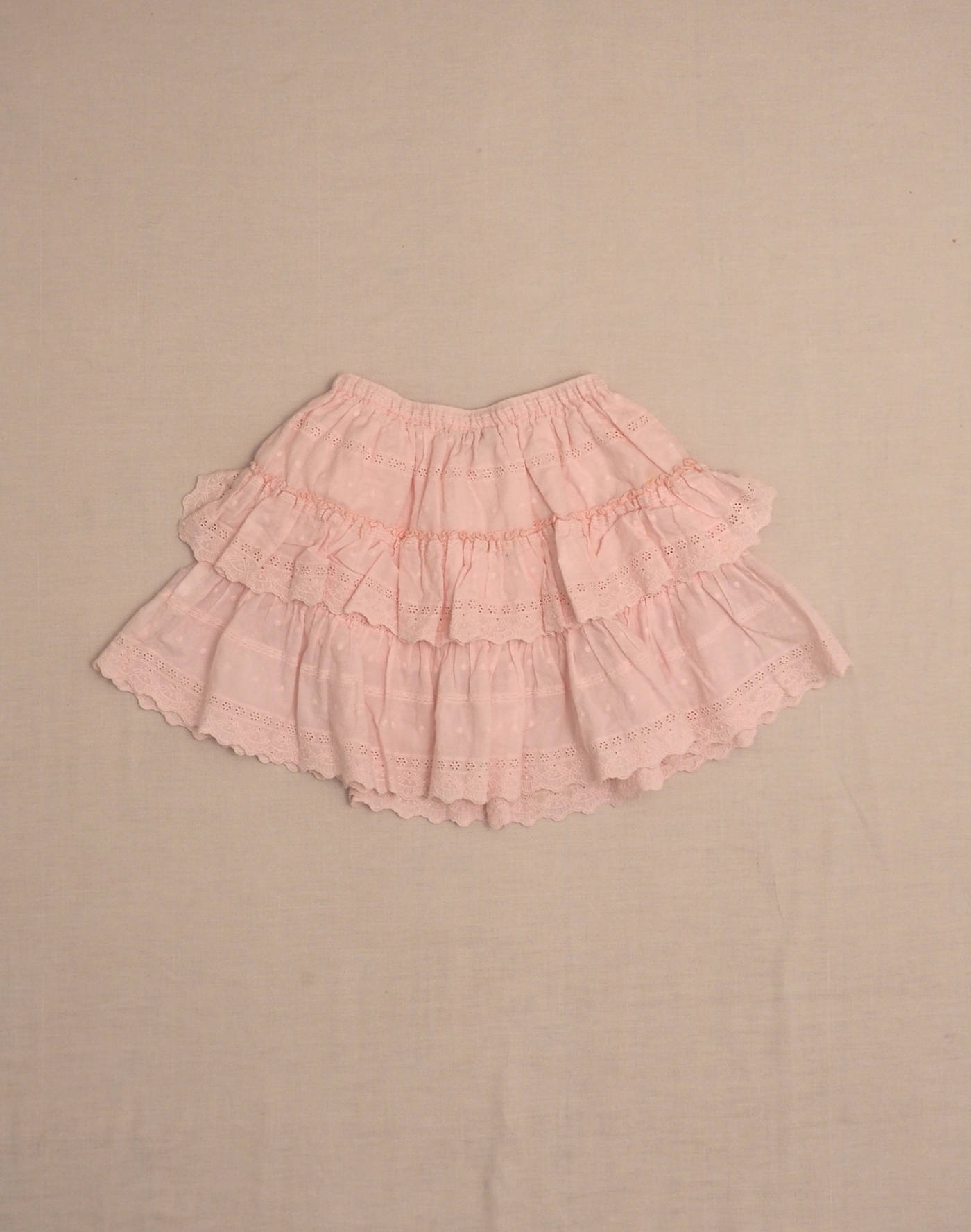 Pink ruffled petticoat