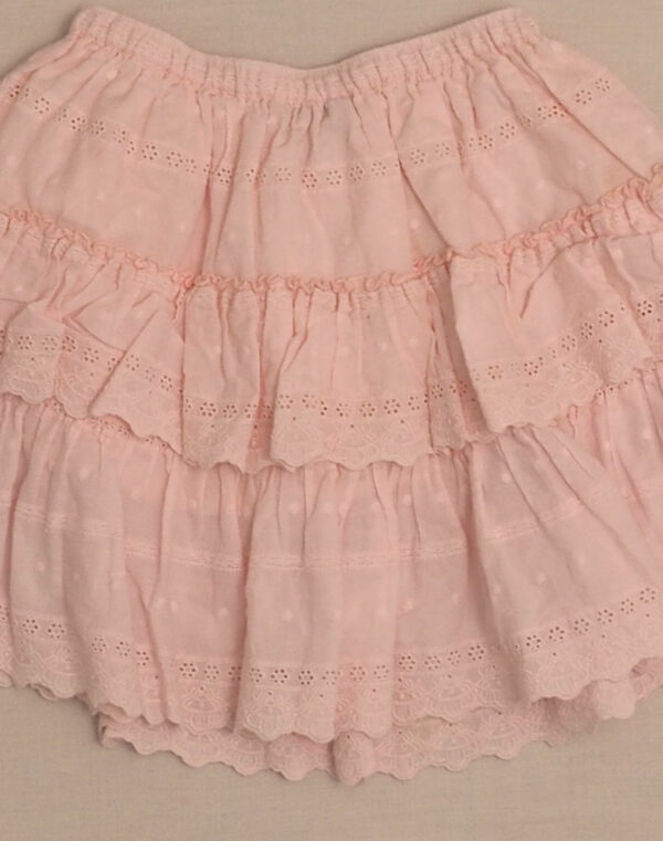 Pink ruffled petticoat
