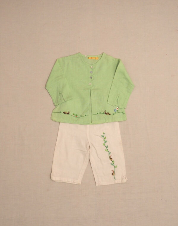 Ensemble escargot coton & lin