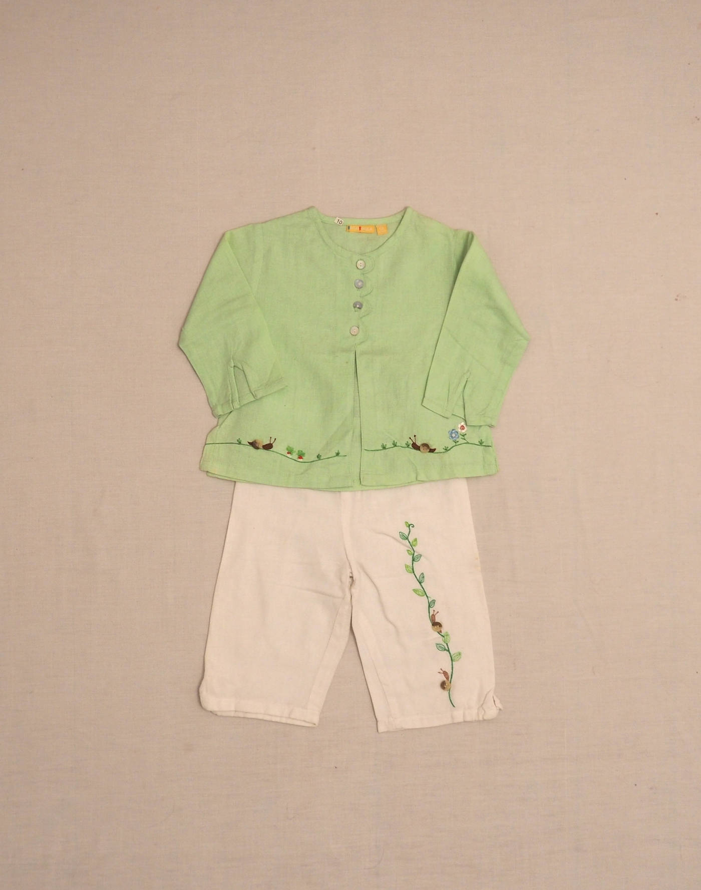 Ensemble escargot coton & lin