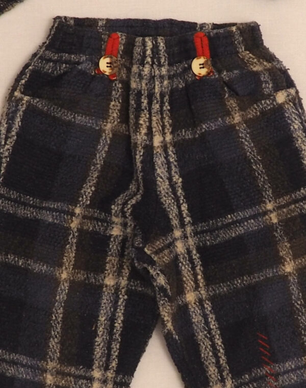 Ensemble pantalon & bonnet à carreaux