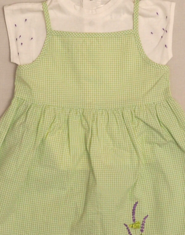 Gingham dress & hat set