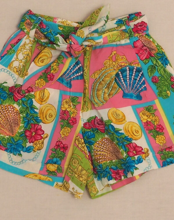 Short à motif coquillages
